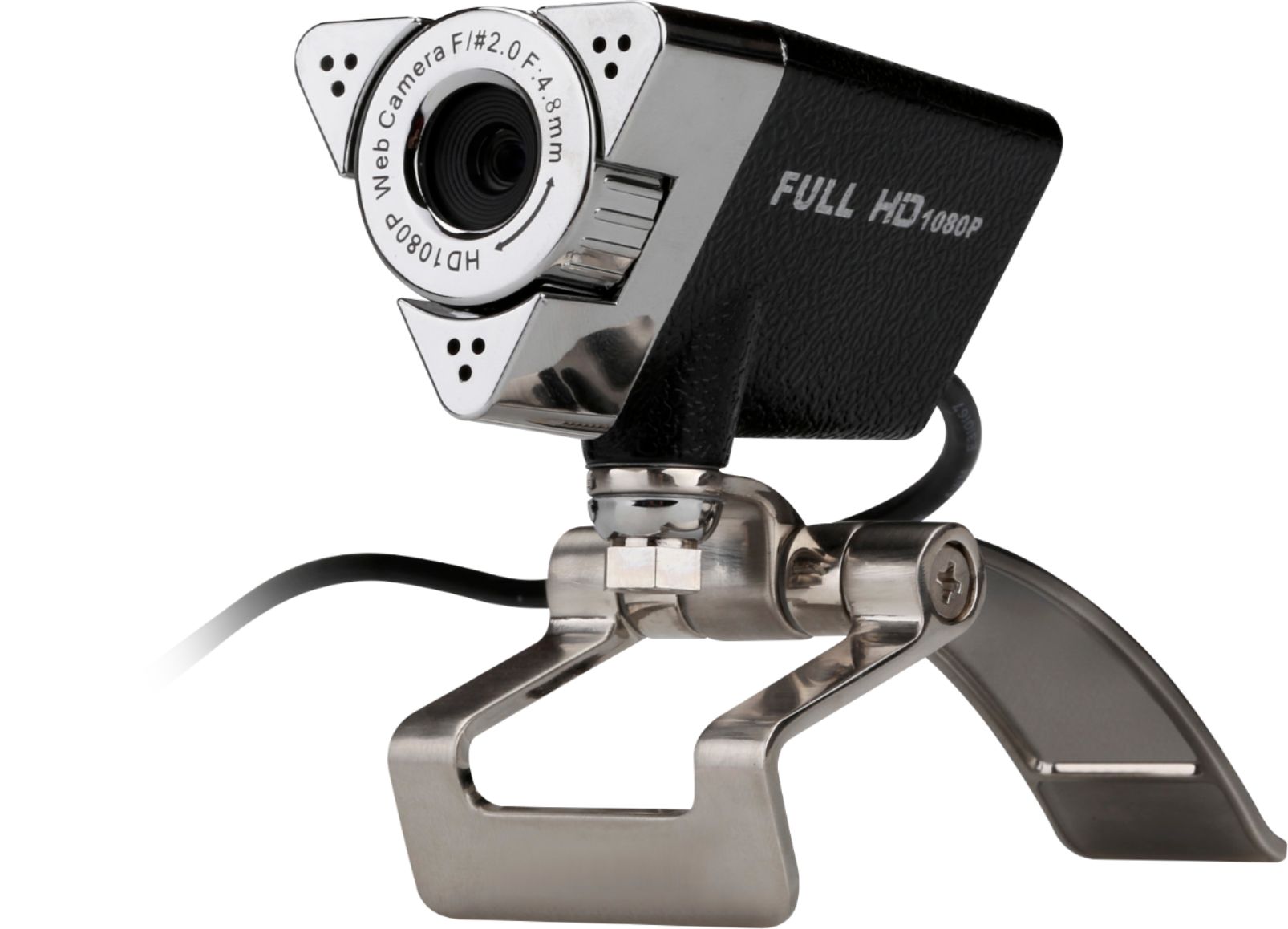 Angle View: Logitech - Brio 500 1920x1080p Webcam with Privacy Cover - Graphite