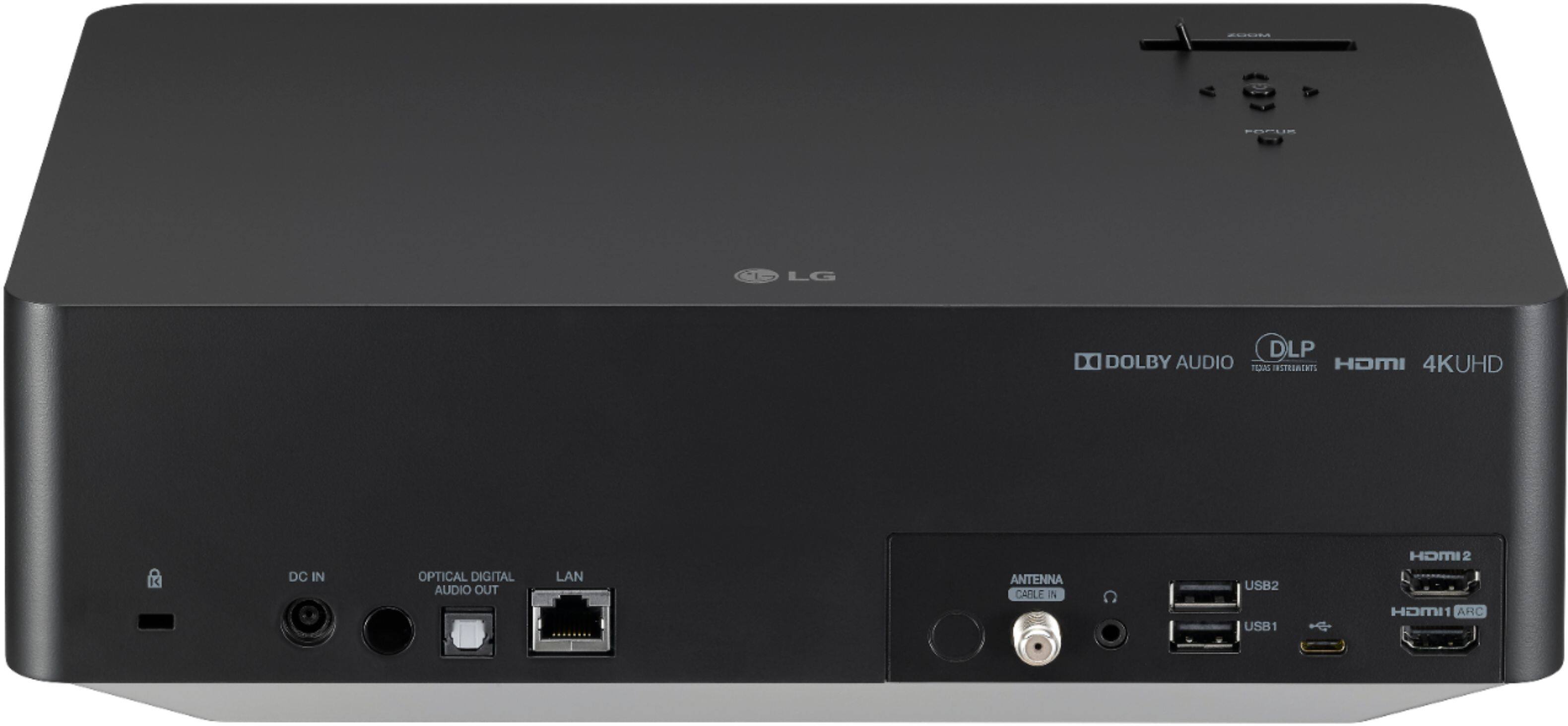Back. LG - CineBeam HU70LAB 4K Wireless Smart DLP Projector with High Dynamic Range - Black.