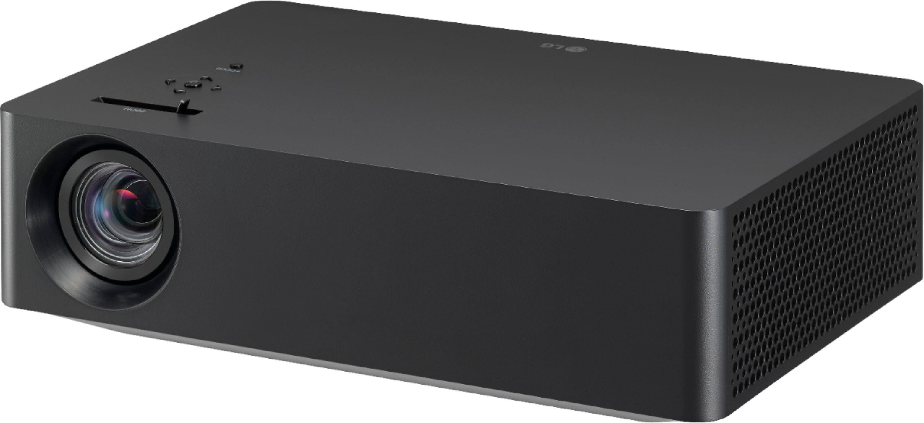Left. LG - CineBeam HU70LAB 4K Wireless Smart DLP Projector with High Dynamic Range - Black.
