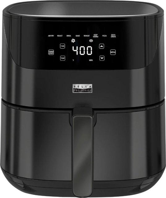 Bella Pro Series 6.3qt. Touchscreen Air Fryer Black Stainless Steel