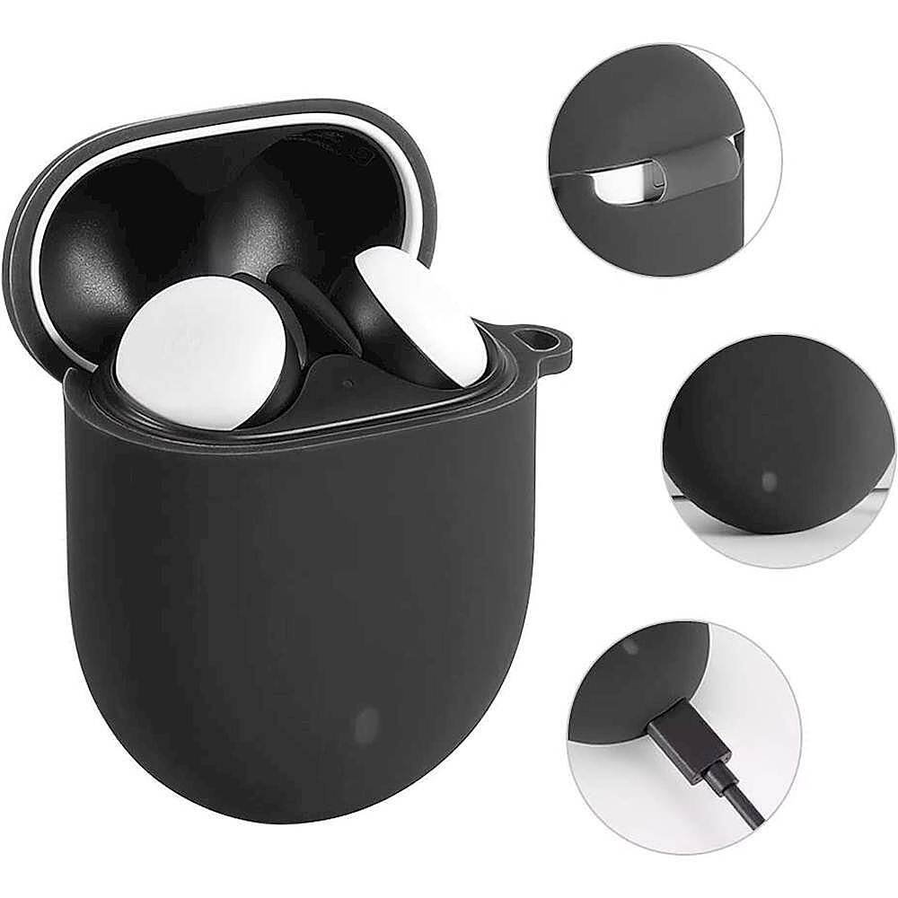 Alt View 12. SaharaCase - Silicone Case for Google Pixel Buds - Black.