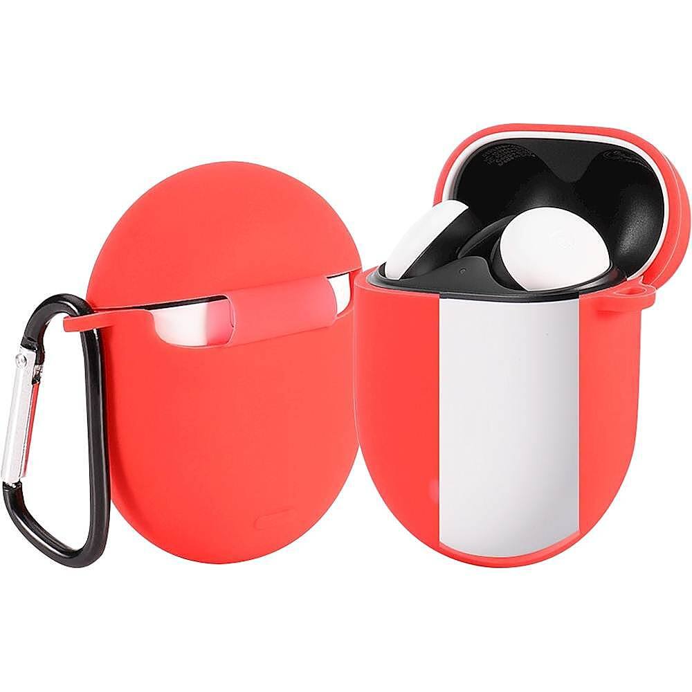 Alt View 12. SaharaCase - Silicone Case for Google Pixel Buds - Red.