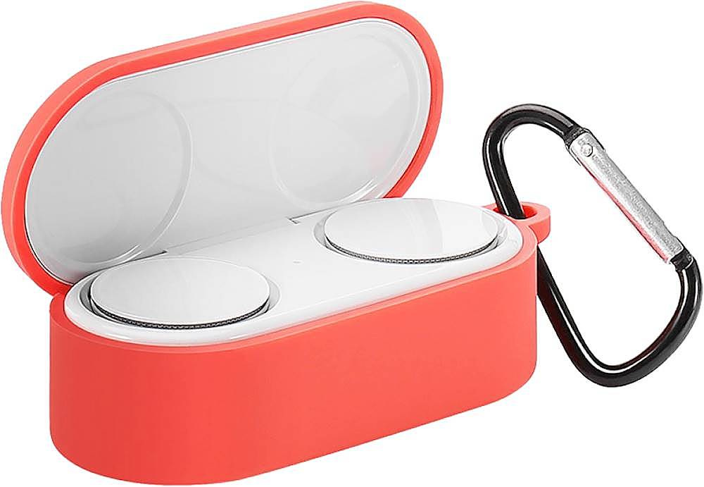 Angle View: SaharaCase - Silicone Case for Microsoft Surface Earbuds - Red