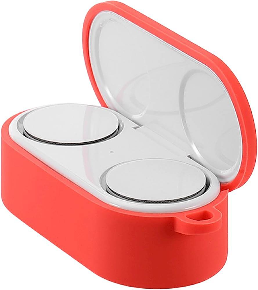 Left View: SaharaCase - Silicone Case for Microsoft Surface Earbuds - Red