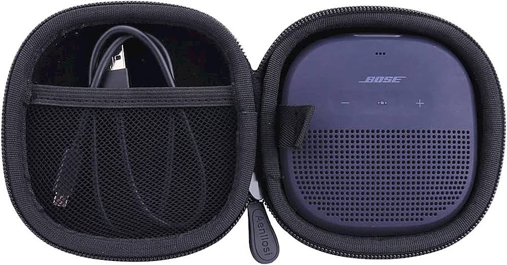 Geekria Carrying Bag for Bose SoundLink Micro Bluetooth Speaker / Mini Speaker Travel Bag Portable Wireless Speaker Pouch / Mini Storage Case with Space for Cable Charger and Parts Black 