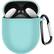 Front. SaharaCase - Silicone Case for Google Pixel Buds - Teal.