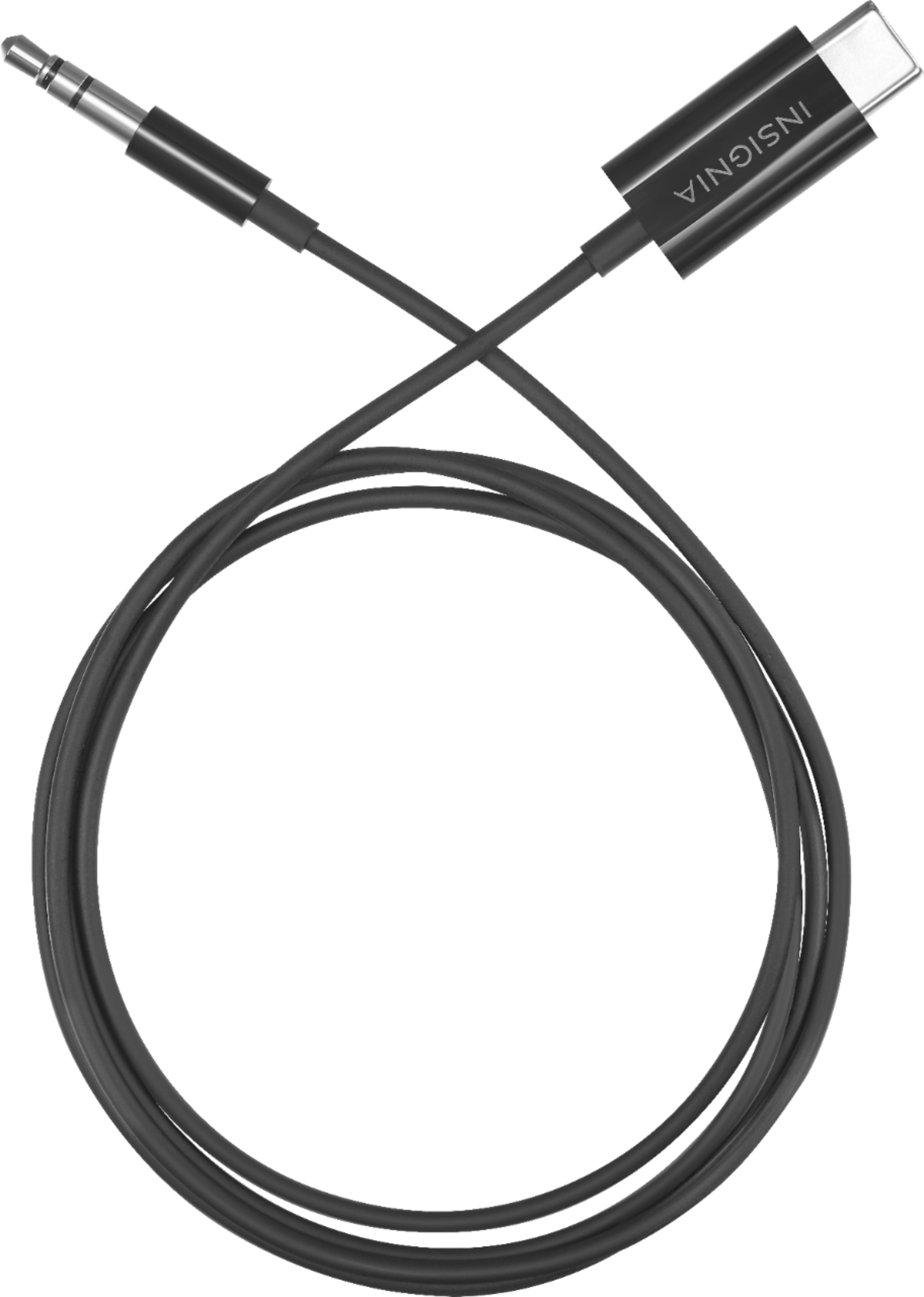 USB jack, AUX, 3.5 mm jack for audio data charging cable black