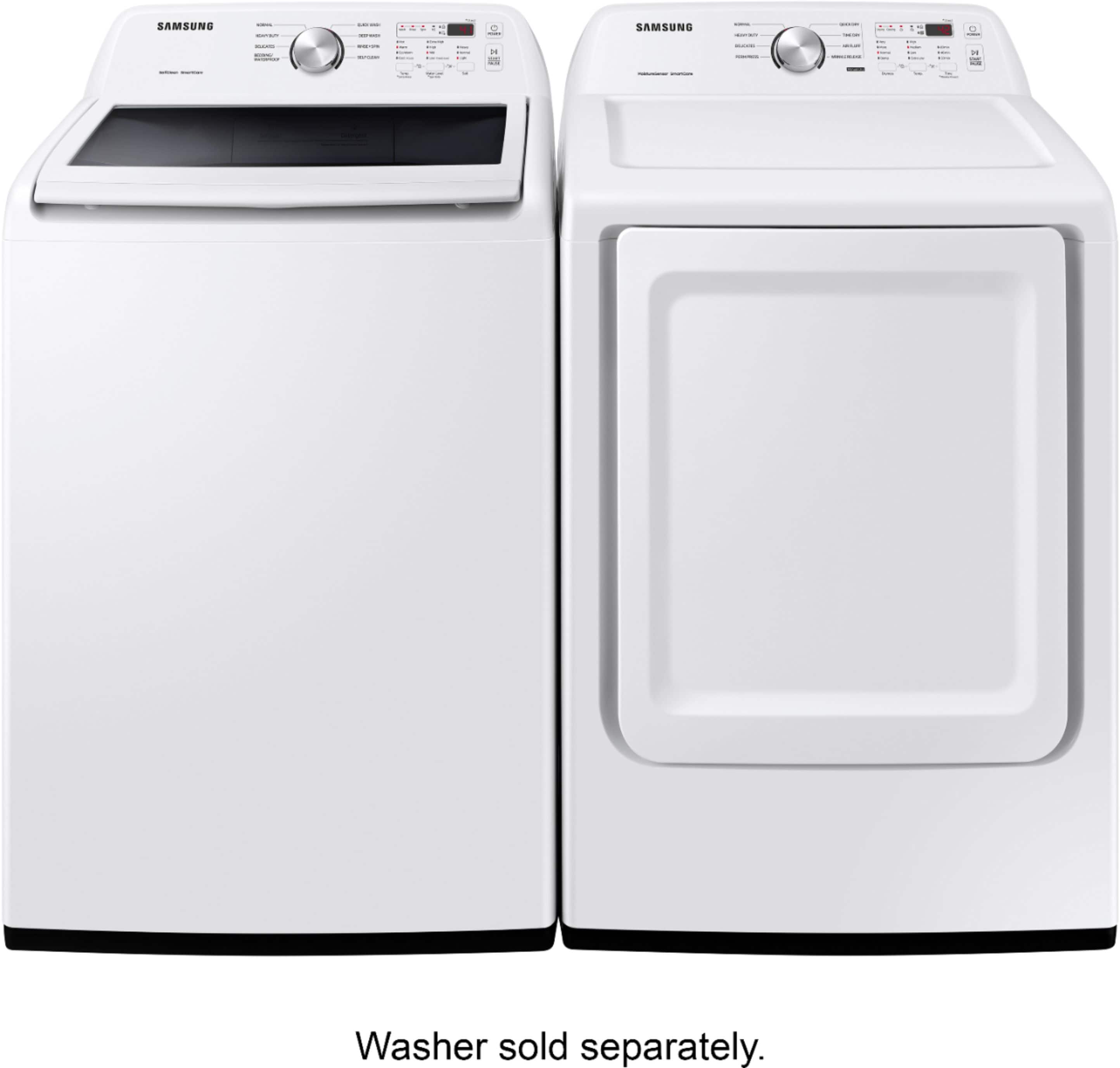Alt View 6. Samsung - 7.2 Cu. Ft. Gas Dryer with Sensor Dry - White.