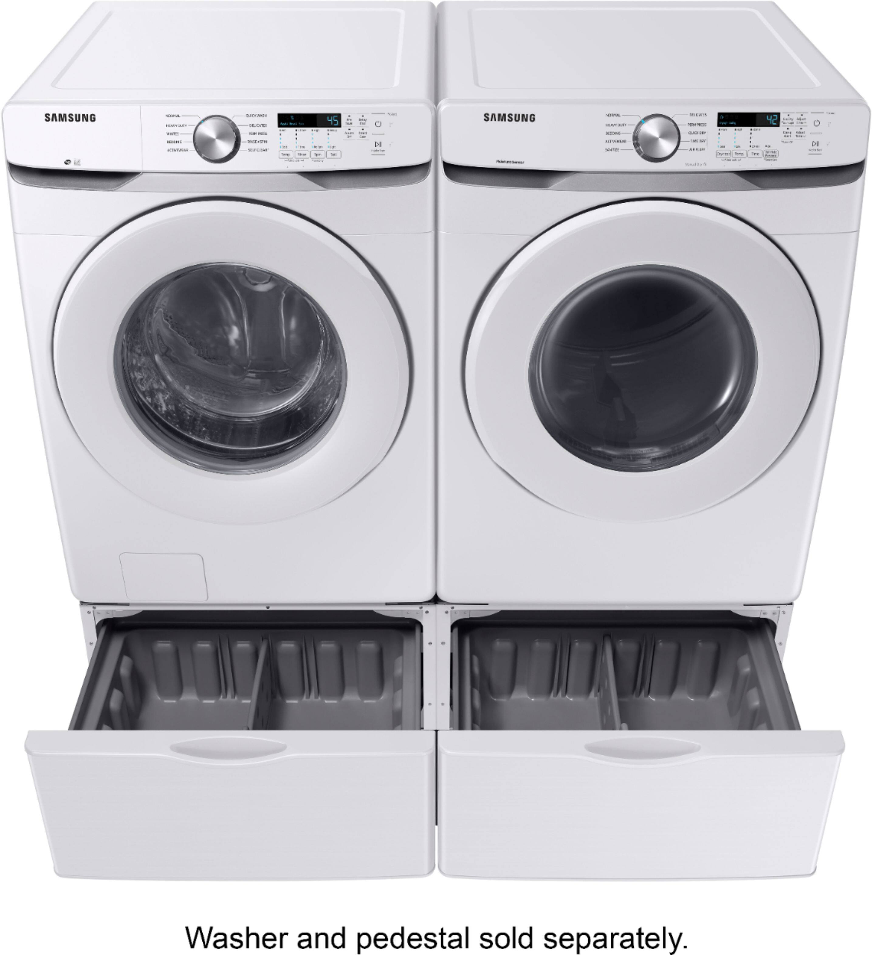 Alt View 11. Samsung - 7.5 Cu. Ft. Stackable Gas Dryer with Sensor Dry - White.