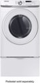 Alt View 2. Samsung - 7.5 Cu. Ft. Stackable Gas Dryer with Sensor Dry - White.