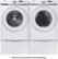 Alt View 6. Samsung - 7.5 Cu. Ft. Stackable Gas Dryer with Sensor Dry - White.
