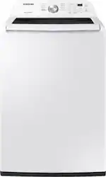 Samsung - 4.5 Cu. Ft. High-Efficiency Top Load Washer with Vibration Reduction Technology+ - White - Front_Zoom