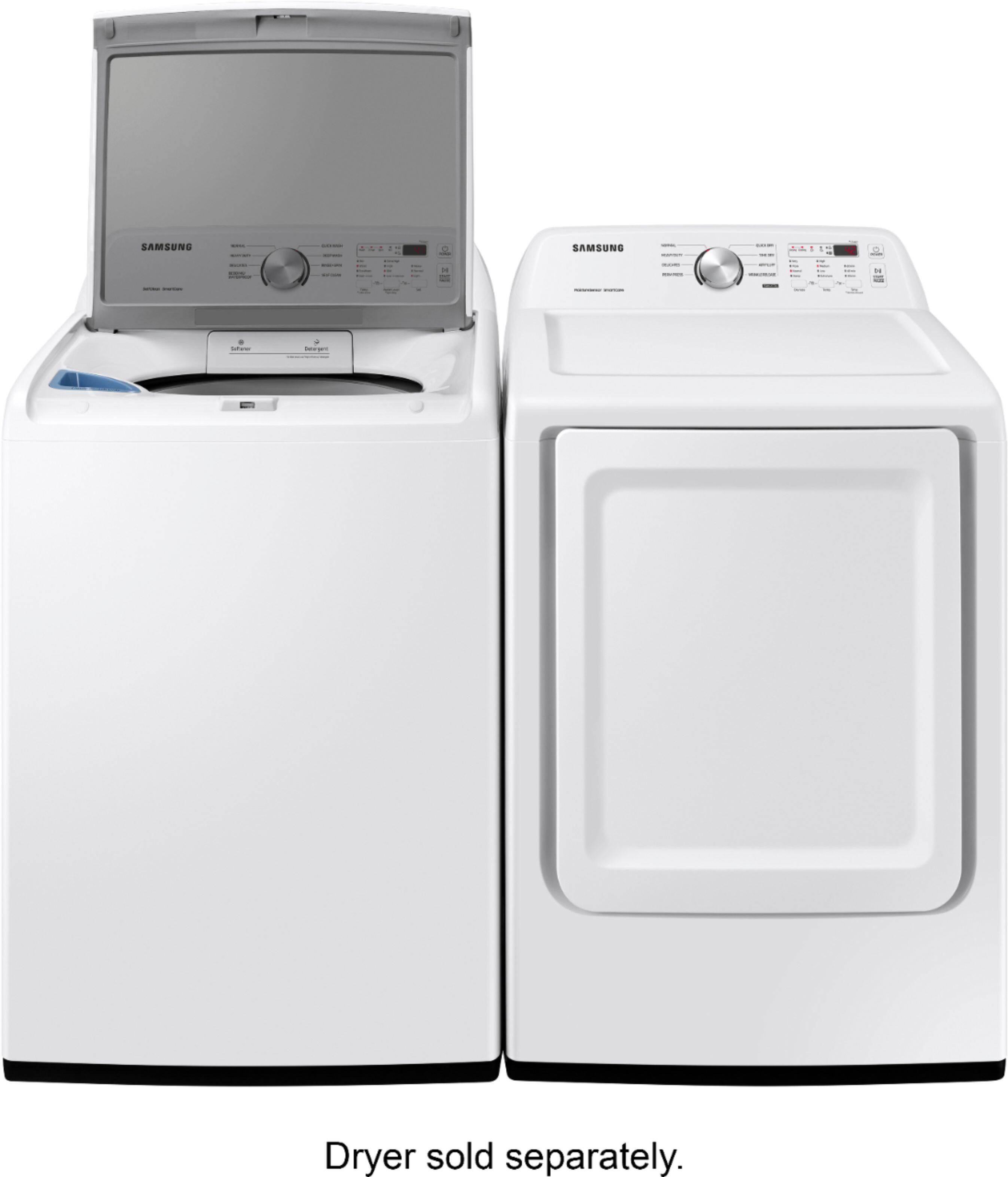 Alt View 20. Samsung - 4.5 Cu. Ft. High-Efficiency Top Load Washer with Vibration Reduction Technology+ - White.