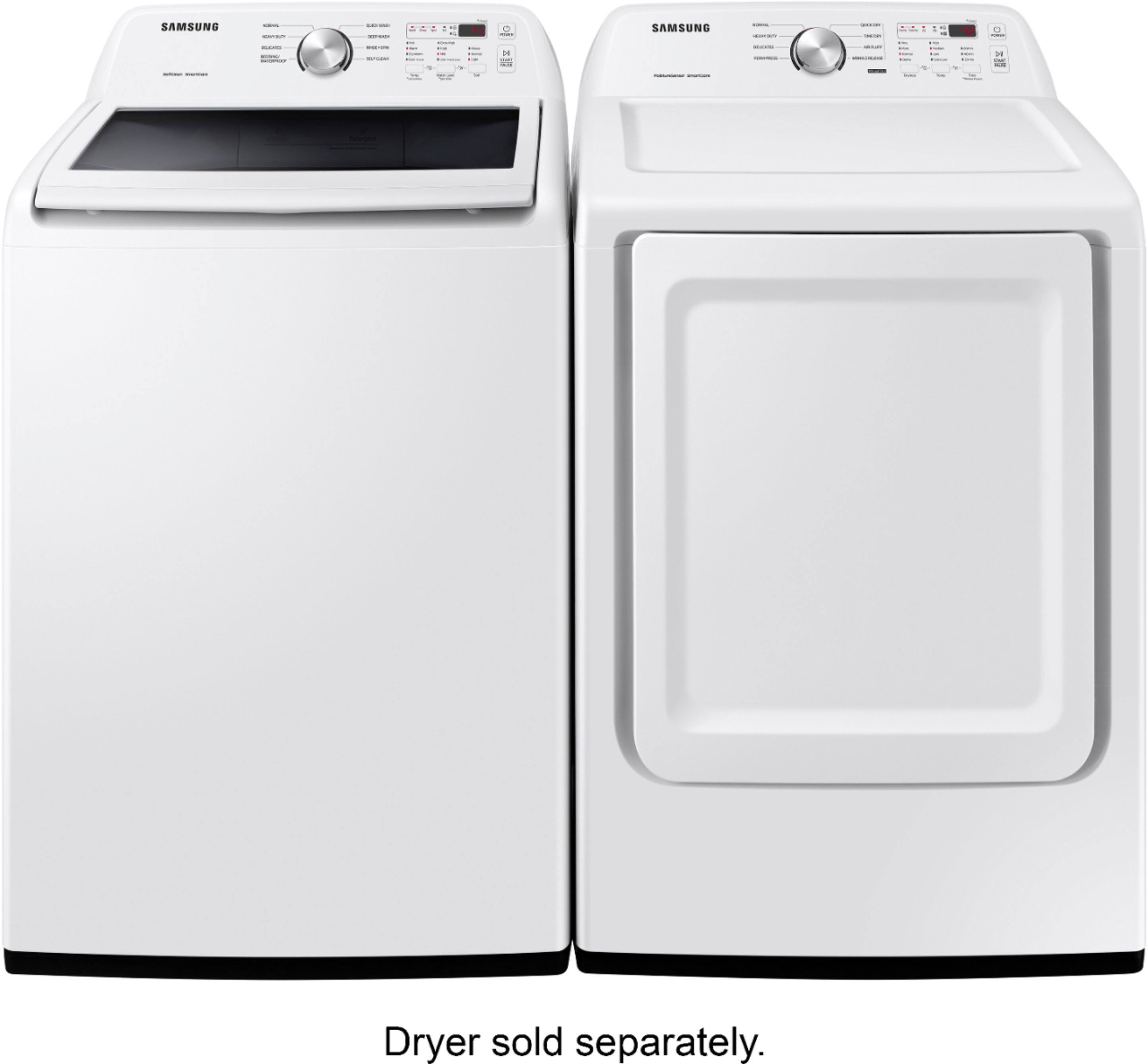Alt View 21. Samsung - 4.5 Cu. Ft. High-Efficiency Top Load Washer with Vibration Reduction Technology+ - White.