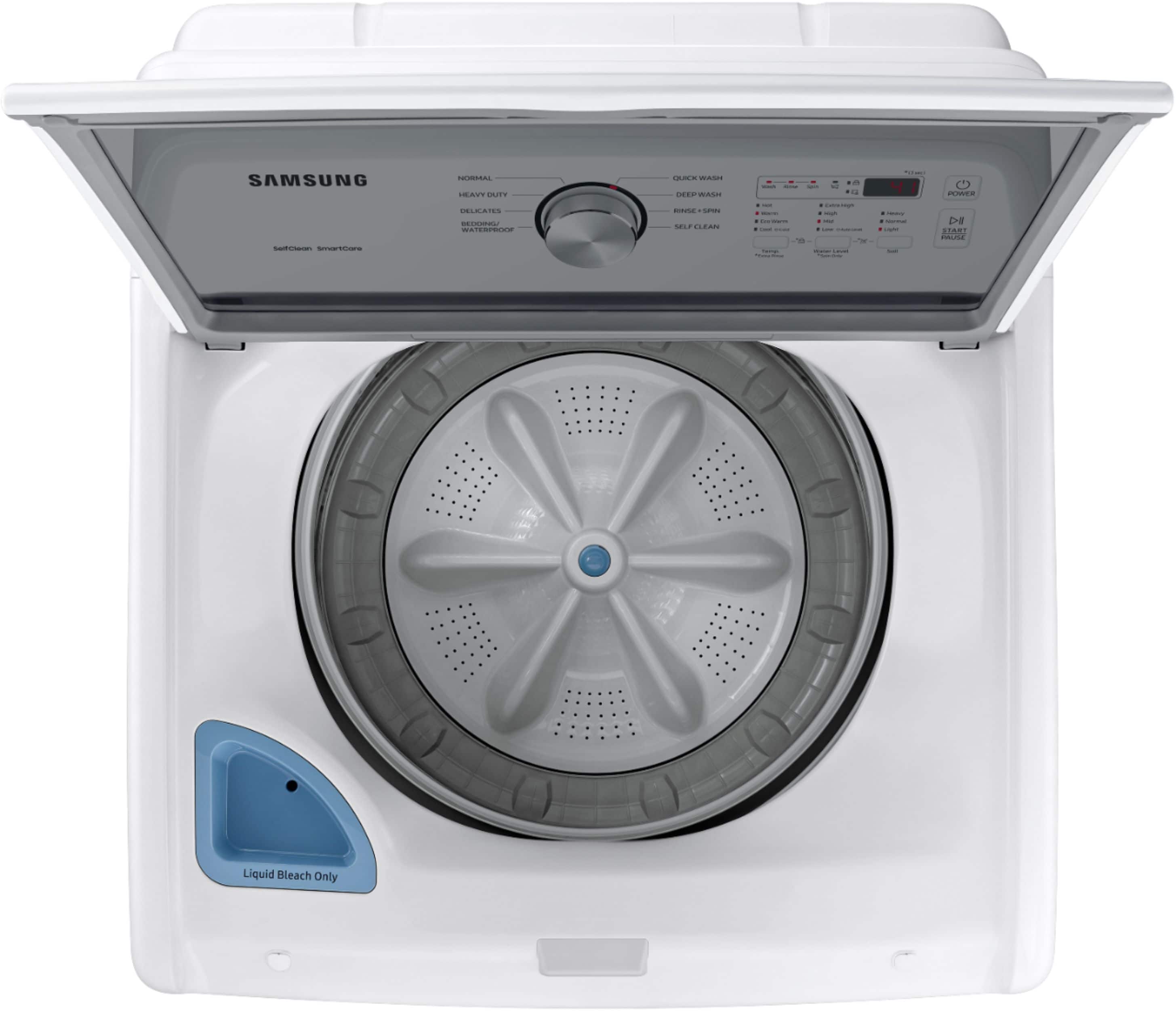 Alt View 22. Samsung - 4.5 Cu. Ft. High-Efficiency Top Load Washer with Vibration Reduction Technology+ - White.