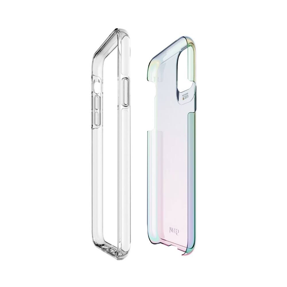 Angle. Gear4 - Crystal Palace Protective Cover for Apple® iPhone® 11 Pro Max - Iridescent.