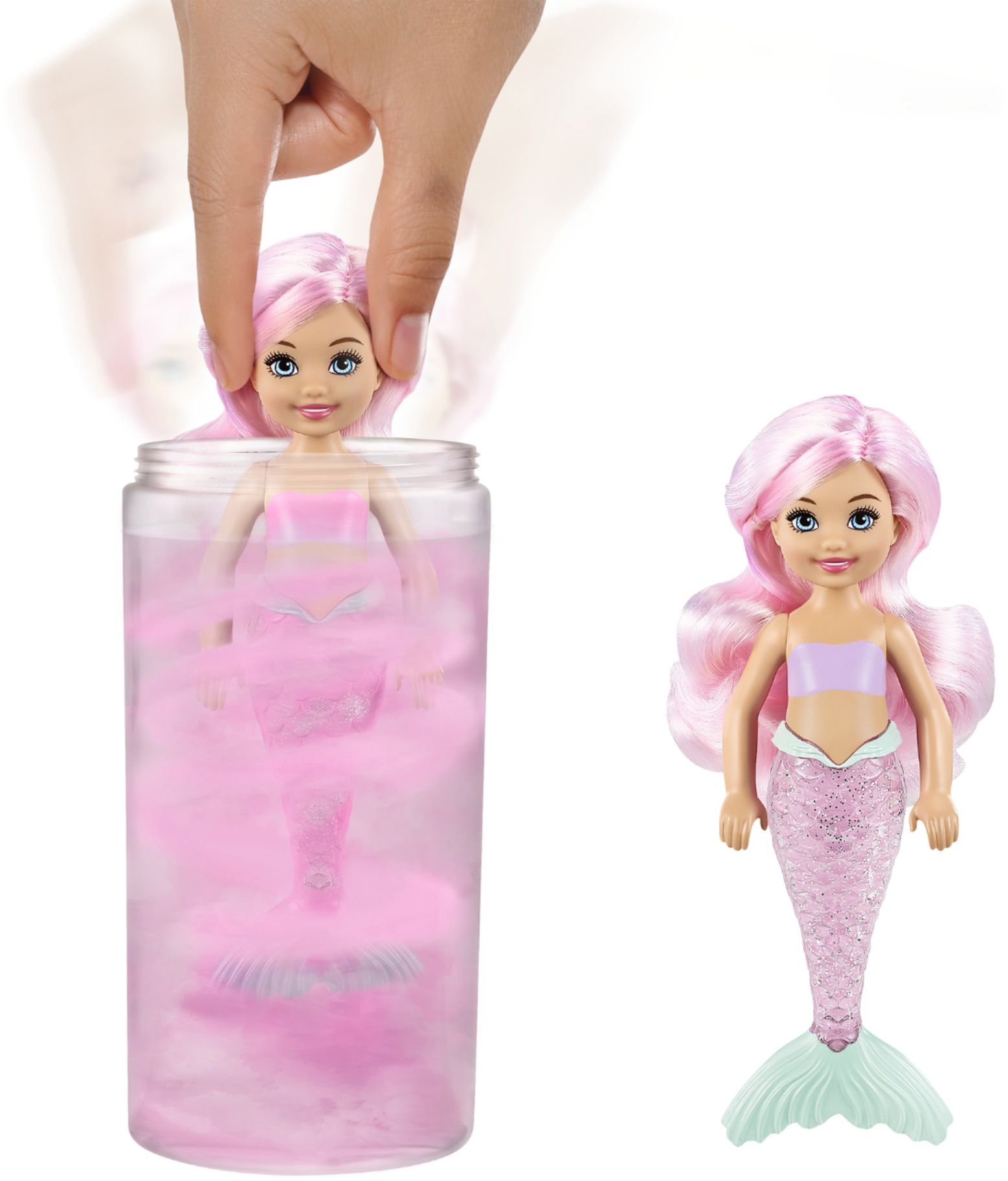 Barbie Chelsea Colour Reveal Metallic Mermaid Doll Assortment 