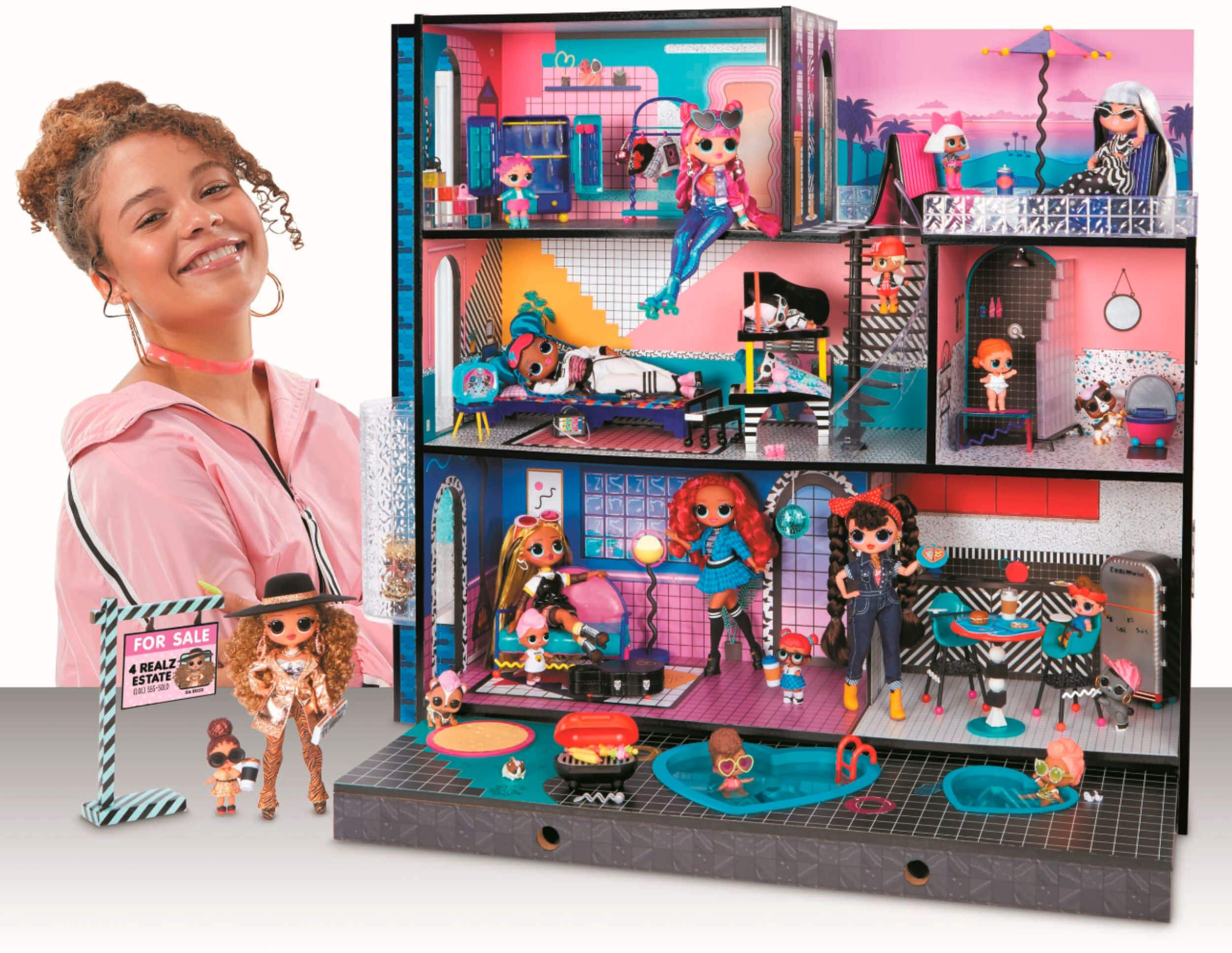 Best Buy: L.O.L. Surprise! O.M.G. House – New Real Wood Doll House with 85+  Surprises 570202