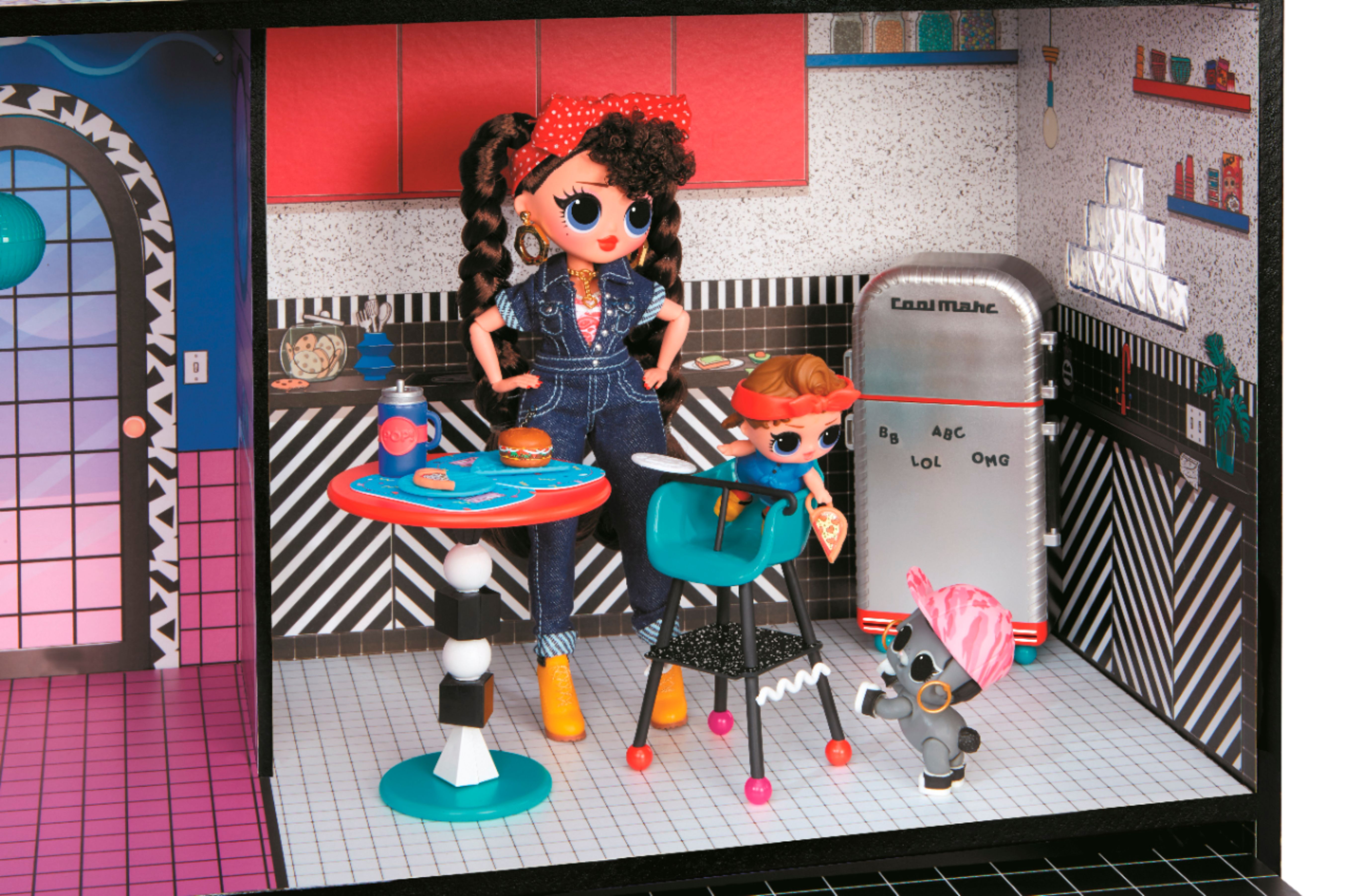 Maison des surprises LOL Surprise OMG - Nouvelle maison de poupée, en bois  véritable avec 85+ surprises
