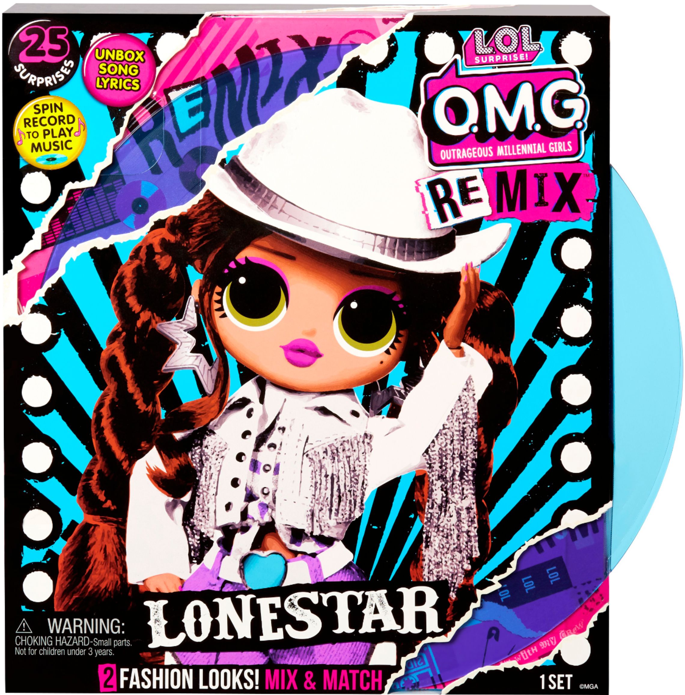 Remix Lonestar Fashion Doll  25 Surprises with Music L.O.L Surprise O.M.G 