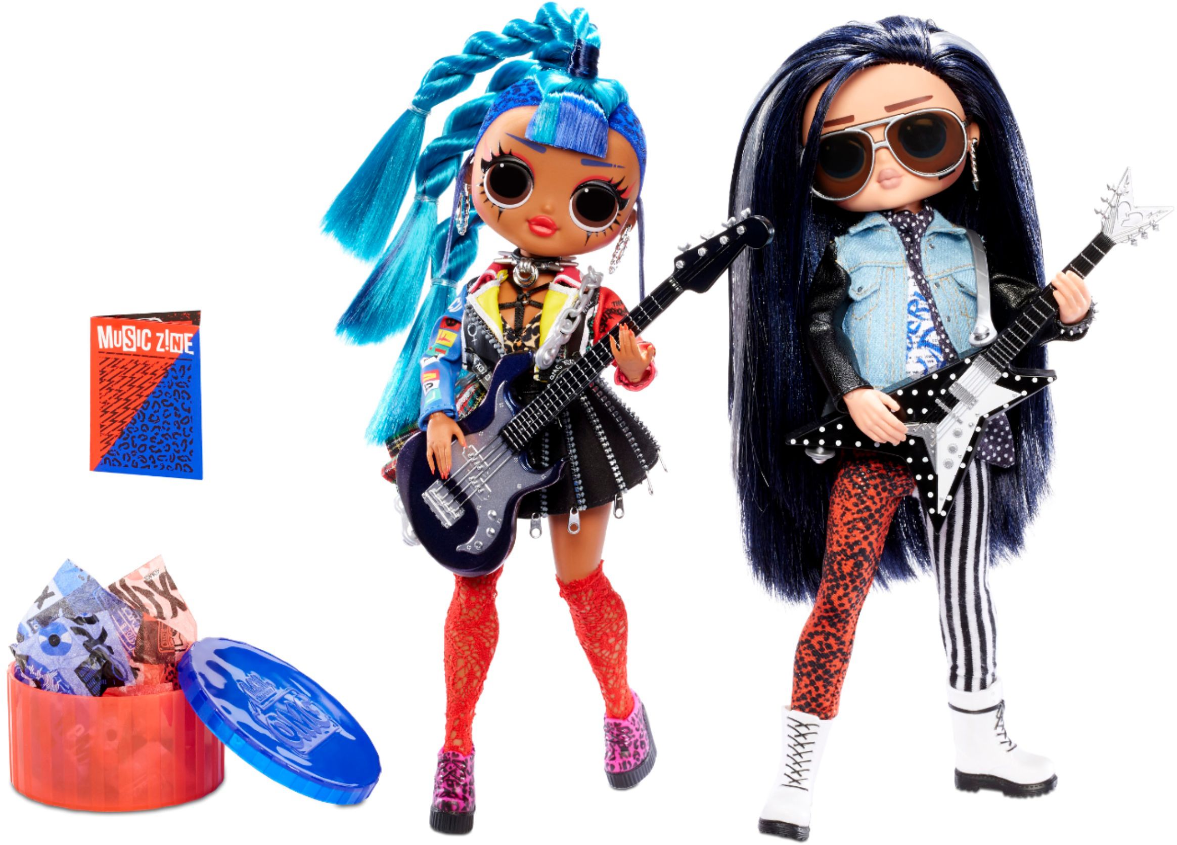 Best Buy: L.O.L. Surprise! O.M.G. Remix Rocker Boi and Punk Grrrl 2 Pack –  2 Fashion Dolls with Music 567288