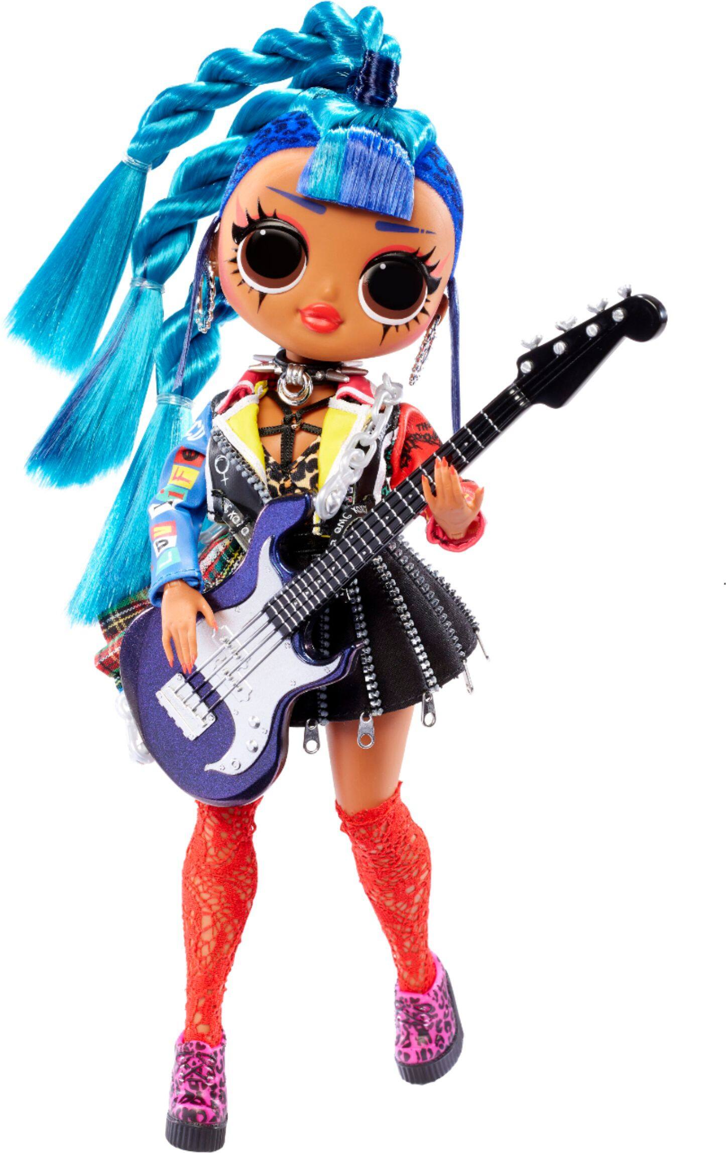 Left. L.O.L. Surprise! - L.O.L. Surprise! O.M.G. Remix Rocker Boi and Punk Grrrl 2 Pack – 2 Fashion Dolls with Music.