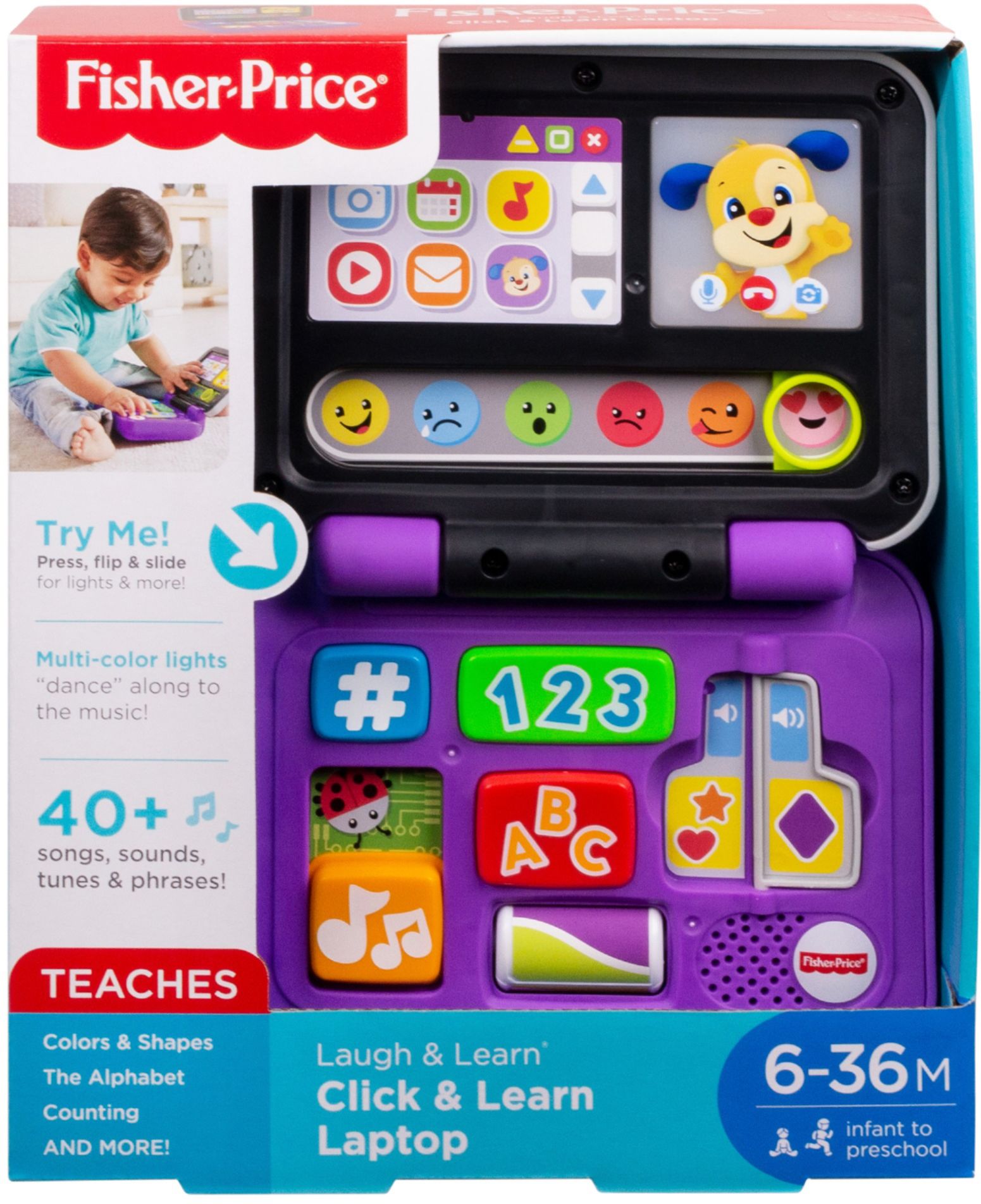 Fisher-Price - Fisher-Price® Laugh & Learn® Click & Learn Laptop - purple