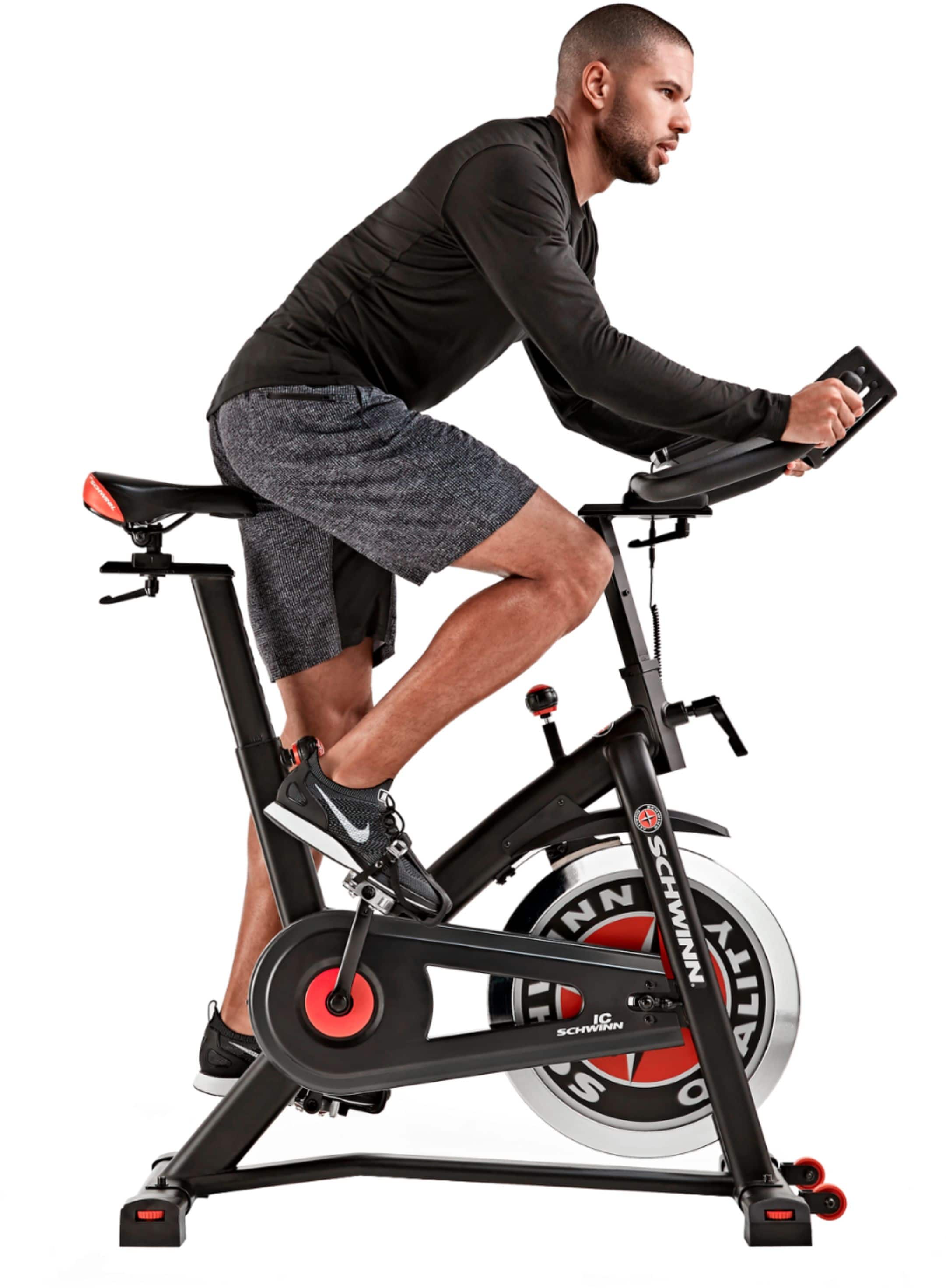 Left. Schwinn - IC3 Indoor Cycling Bike - Black.