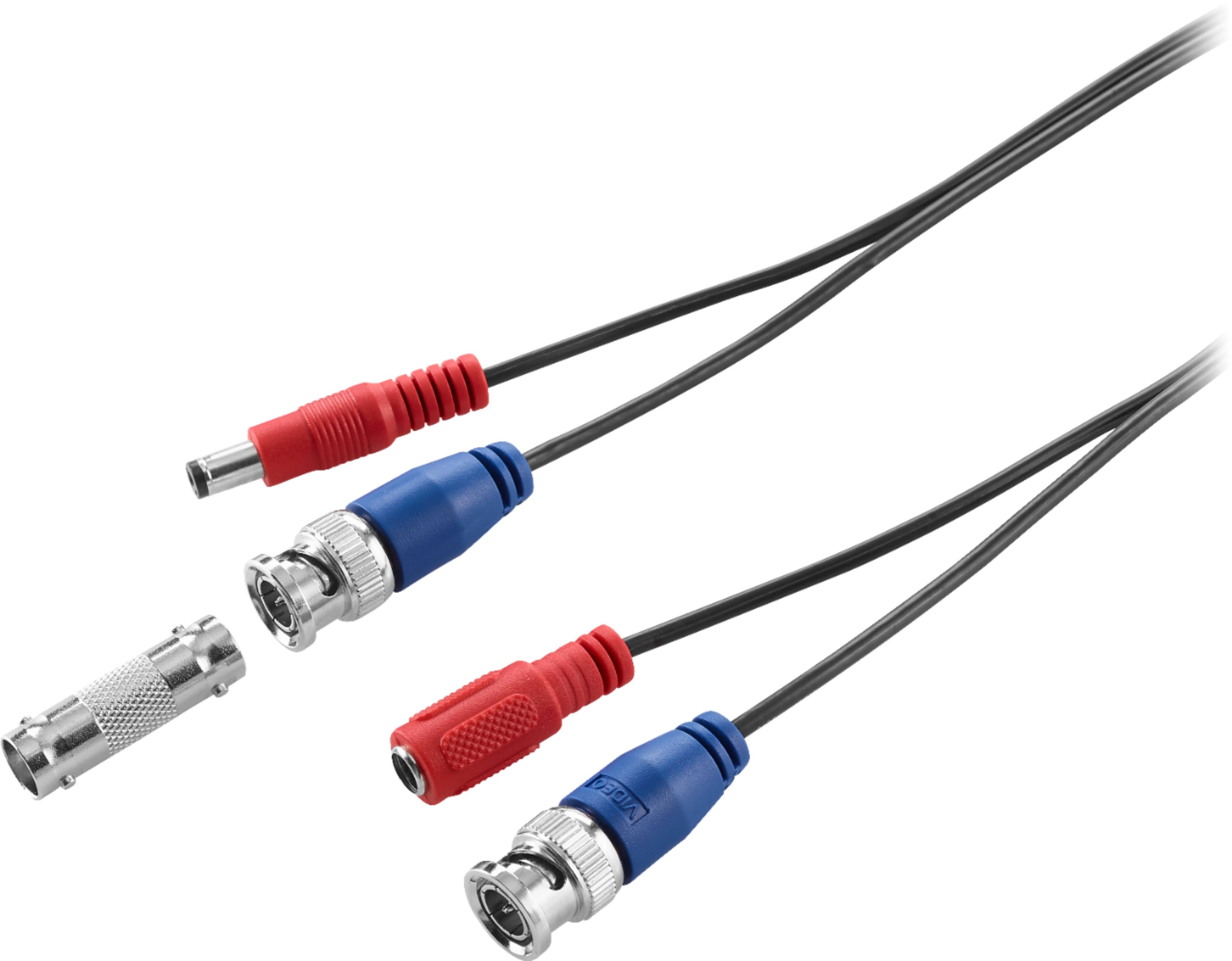 Angle. Insignia™ - 100' 4K In-Wall Premium Video/Power Security Cable - Black.