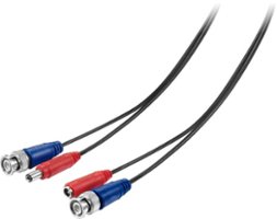 Insignia™ - 100' 4K In-Wall Premium Video/Power Security Cable - Black - Front_Zoom