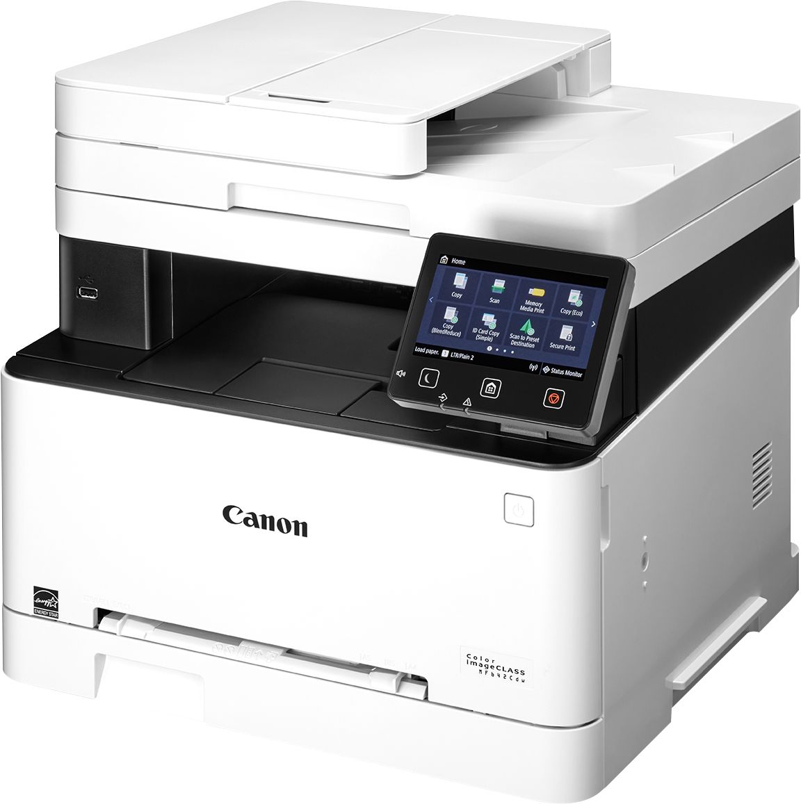 Left View: Canon - Refurbished imageCLASS MF642Cdw Wireless Color All-In-One Laser Printer - White