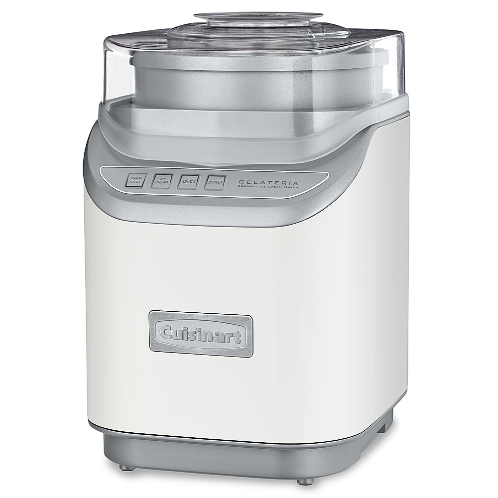 Cuisinart Cool Creations 2 Qt. White Electric Ice Cream Maker with Recipe Booklet