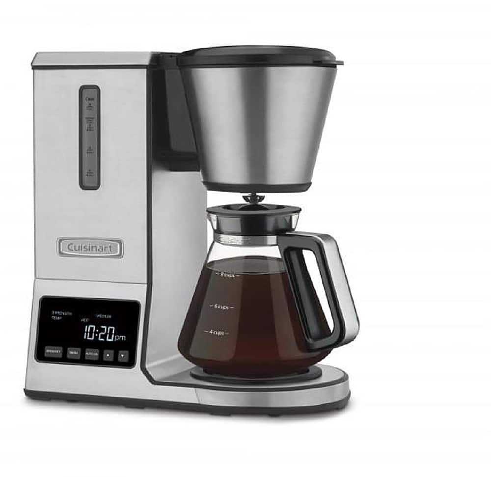 Alt View 11. Cuisinart - PurePrecision 8 Cup Pour-Over Coffee Brewer - Stainless Steel.