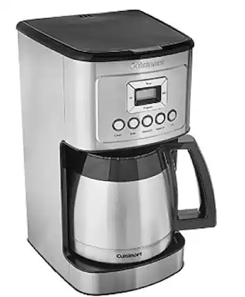 Left. Cuisinart - Perfect Temp 12 Cup Coffeemaker - Black/Stainless Steel.