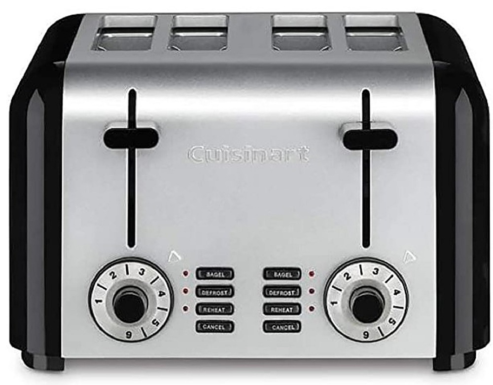 Cuisinart Compact 2-Slice Black and Stainless Steel Wide Slot Toaster  CPT-320P1 - The Home Depot