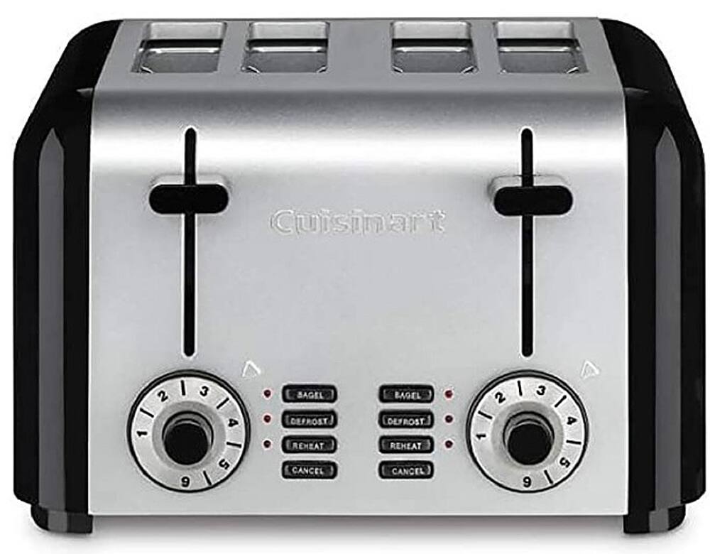 Alt View 11. Cuisinart - 4-Slice Compact Stainless Toaster - Black / Stainless.