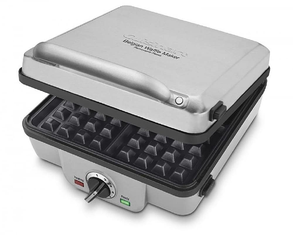 Alt View 11. Cuisinart - Belgian Waffle Maker with Pancake Plates - Brushed Stainless Steel.