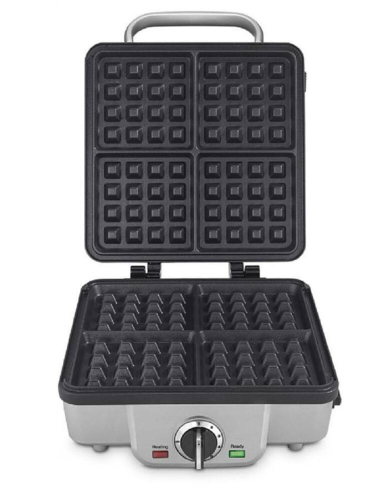 Alt View 12. Cuisinart - Belgian Waffle Maker with Pancake Plates - Brushed Stainless Steel.