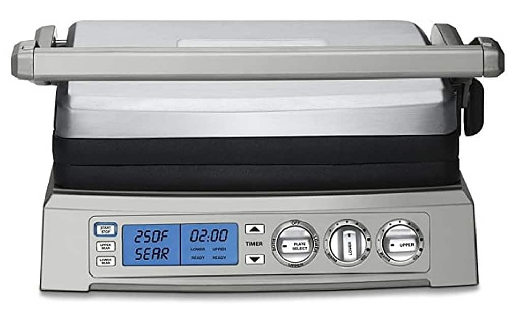 Alt View 11. Cuisinart - Countertop Indoor Griddler Elite - Stainless Steel.