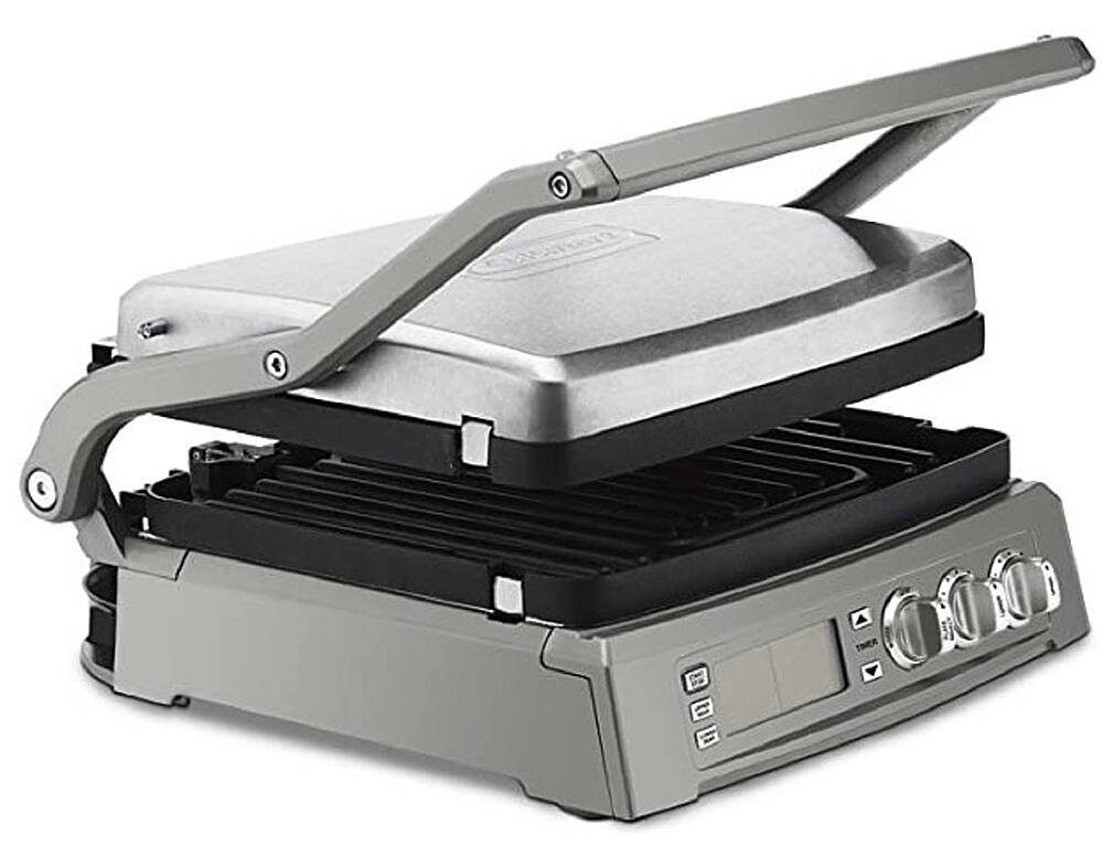 Alt View 13. Cuisinart - Countertop Indoor Griddler Elite - Stainless Steel.