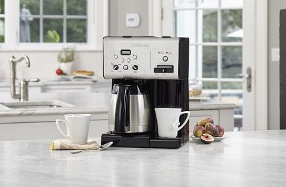 Best Buy: Cuisinart Coffee Plus 10 Cup Programmable Coffeemaker with Hot  Water System Aluminum CHW-14P1