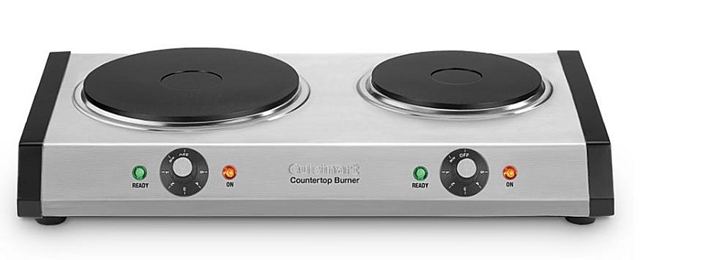 Cuisinart 19.5-in 2 Elements Stainless Steel Electric Hot Plate at