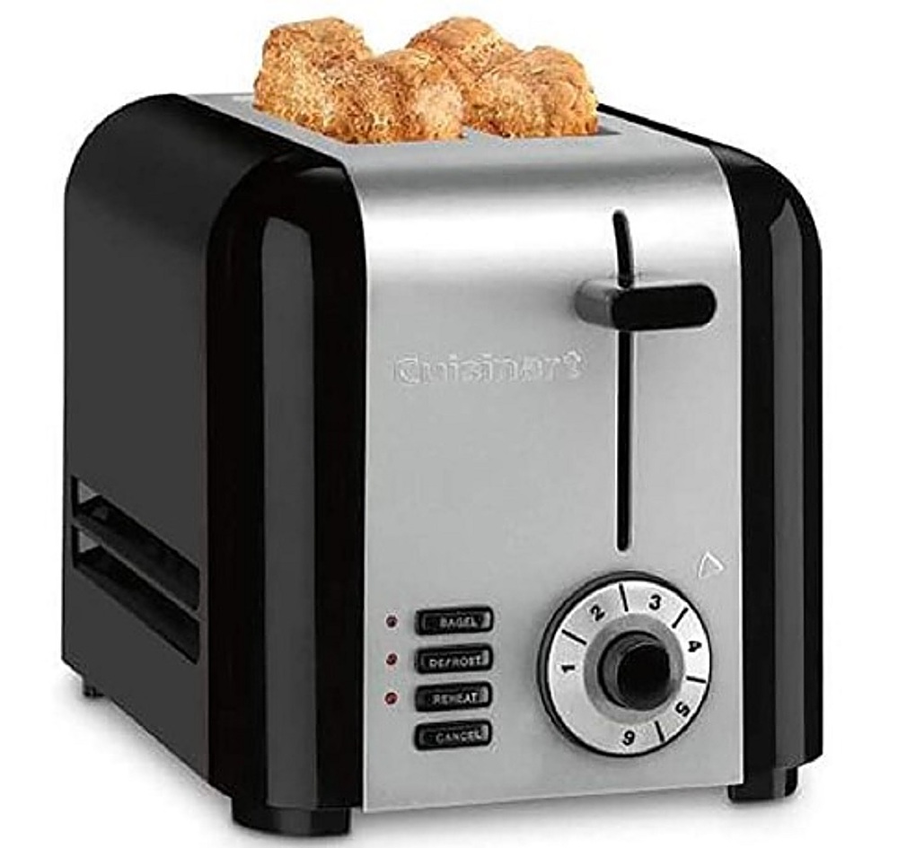 Best Buy: Cuisinart 2 Slice Compact Stainless Toaster Black/Stainless  CPT-320P1