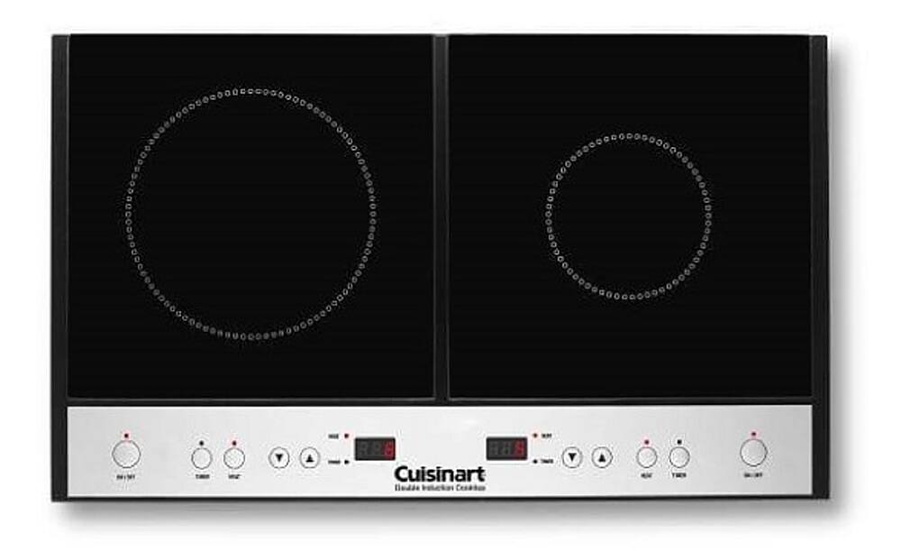 Alt View 12. Cuisinart - Double Induction Cooktop - Black.