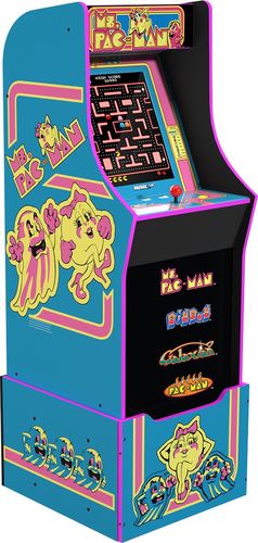 Rent to own Arcade1Up - Ms. Pacman Arcade w/4 Games - Ms Pacman Teal and Pink
