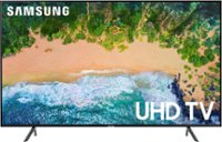 Front. Samsung - 75" Class 6 Series LED 4K UHD Smart Tizen TV - Black.