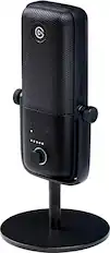 Front. Elgato - Wave:3 Wired Cardioid Condenser USB Microphone - Black.