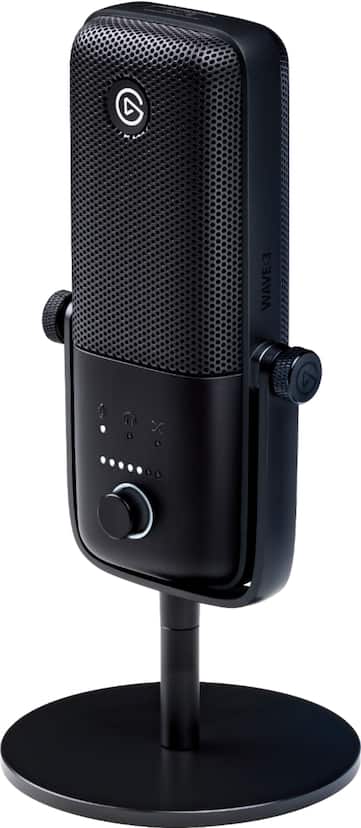 Elgato Wave:3 Wired Cardioid Condenser USB Microphone Black Elgato Wave:3 Wired Cardioid Condenser USB Microphone Black