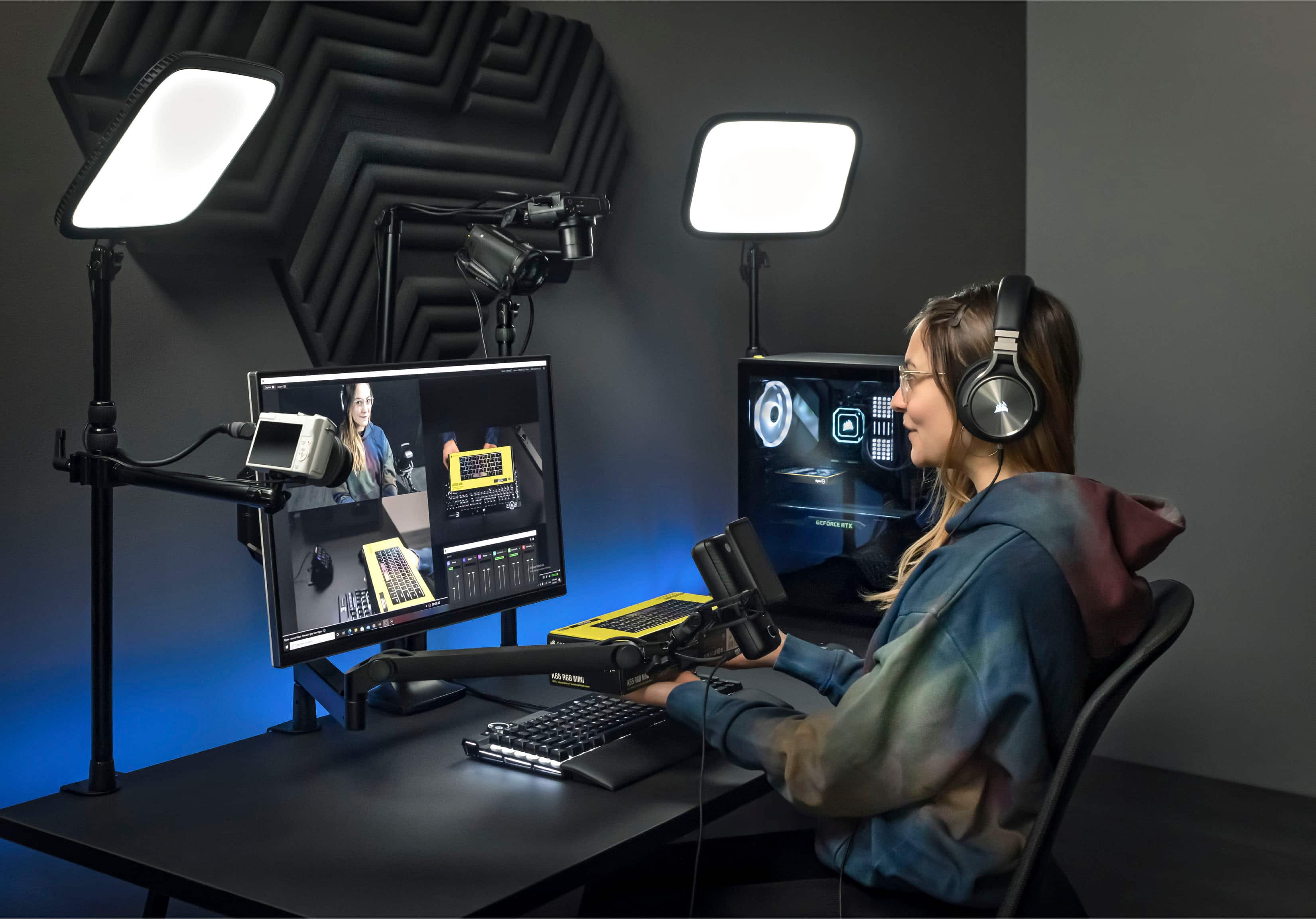 Alt View 13. Elgato - Wave:3 Wired Cardioid Condenser USB Microphone - Black.