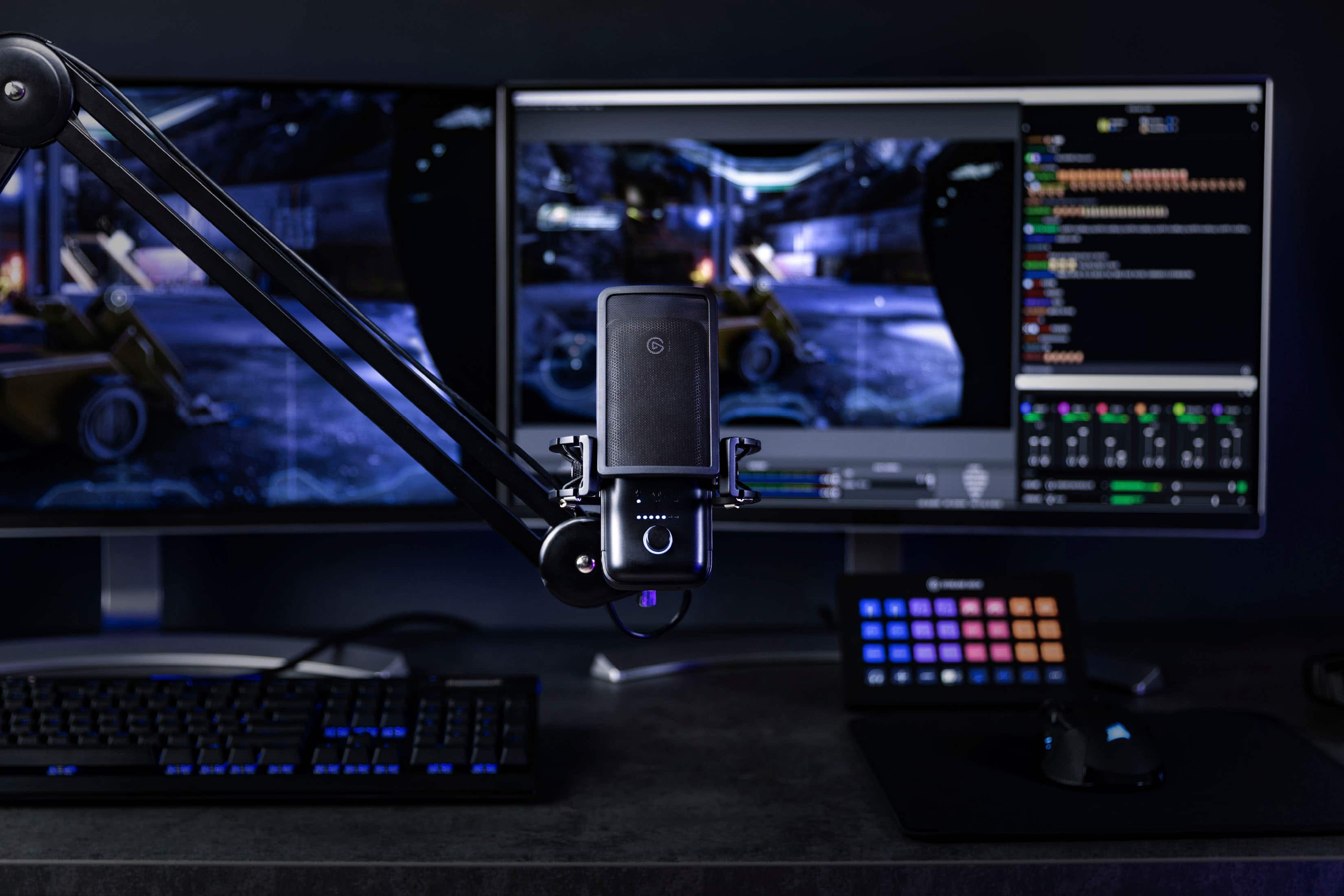 Alt View 15. Elgato - Wave:3 Wired Cardioid Condenser USB Microphone - Black.